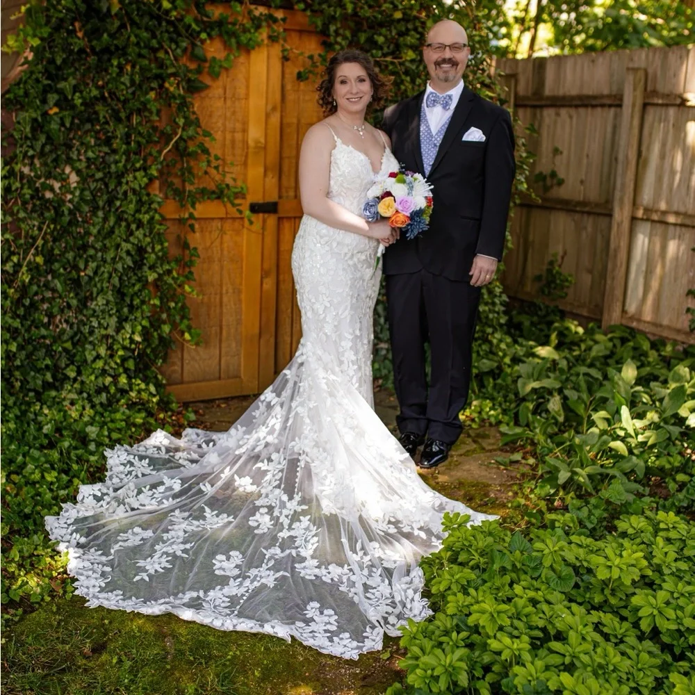 Allure Bridals Sand/Ivory/Nude Wedding Gown Style 9716 - Size 14 - Picture 16 of 16